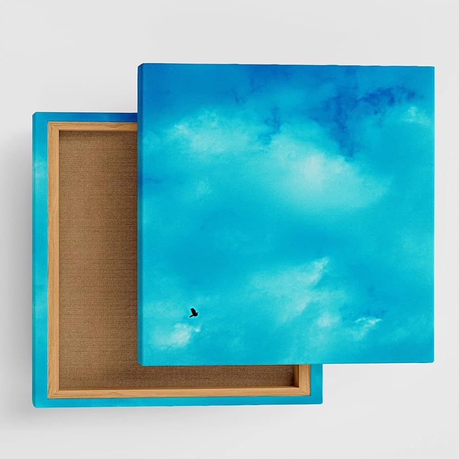 Amazon.co.jp: 空 ブルー アートパネル 100cm × 100cm XLサイズ